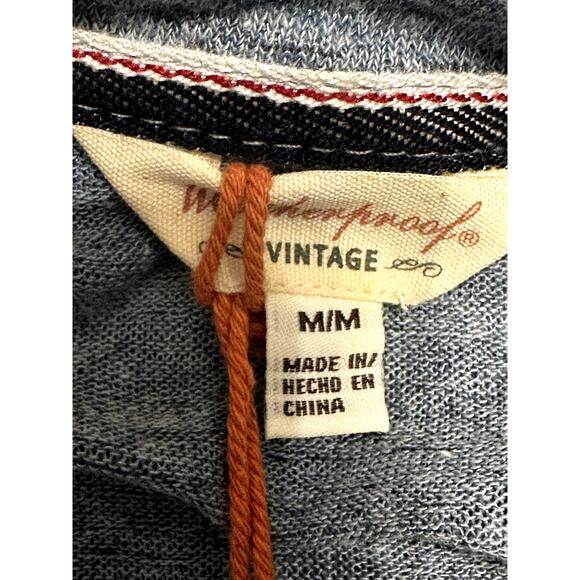 Weatherproof Vintage Texture Melange Sweater Long Sleeve Side Pockets Blue M NWT - Picture 10 of 11